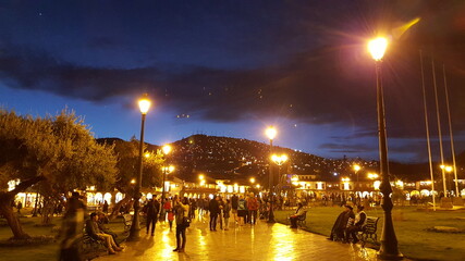 night view of the city