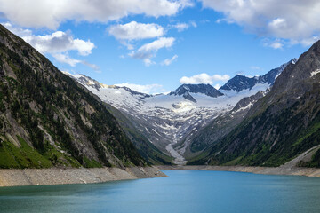 Alpine water reservoirs - Schlegeisspeicher