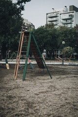 games for boys, in the park closed concept covid 19 pandemic