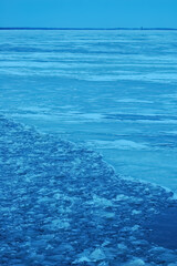 Finland  : View Of The Frozen Sea In Finland 