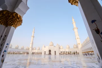 Fotobehang Sheikh Zayed Mosque, Abu Dhabi, United Arab Emirates. © luengo_ua