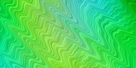Light Blue, Green vector background with lines. Gradient illustration in simple style with bows. Pattern for ads, commercials.