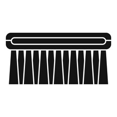 Shoe cleaning brush icon. Simple illustration of shoe cleaning brush vector icon for web design isolated on white background