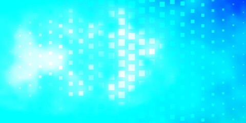 Light BLUE vector layout with lines, rectangles. Abstract gradient illustration with colorful rectangles. Template for cellphones.
