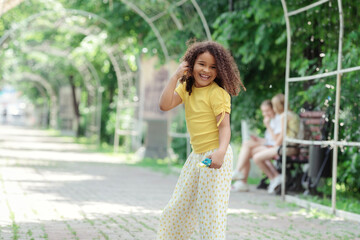 Portrait of a lovely little girl.