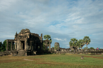Fototapeta premium Ruins of Angkor Wat, ancient Khmer Empire, Siem Reap in Cambodia