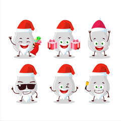 Santa Claus emoticons with silver trophy cartoon character