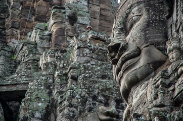 Fototapeta premium Ruins of Angkor Wat, ancient Khmer Empire, Siem Reap in Cambodia