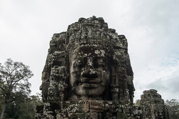 Ruins of Angkor Wat, ancient Khmer Empire, Siem Reap in Cambodia