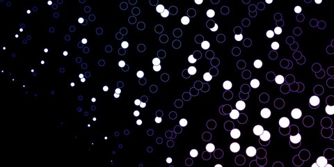 Dark Pink, Blue vector texture with disks. Glitter abstract illustration with colorful drops. New template for a brand book.