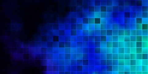 Dark BLUE vector backdrop with rectangles.