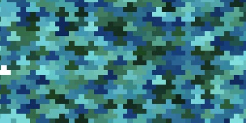 Light Blue, Green vector background with rectangles. Colorful illustration with gradient rectangles and squares. Template for cellphones.