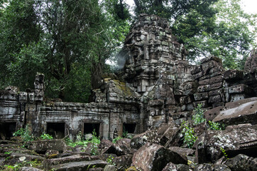 Ruins of Angkor Wat, ancient Khmer Empire, Siem Reap in Cambodia