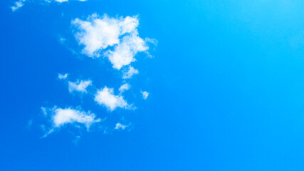 Fototapeta na wymiar blue sky and white clouds. clouds against blue sky background. warm weather. spring has come 