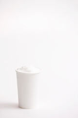 white paper cup
