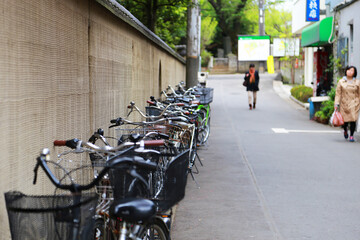 bicycles on the street