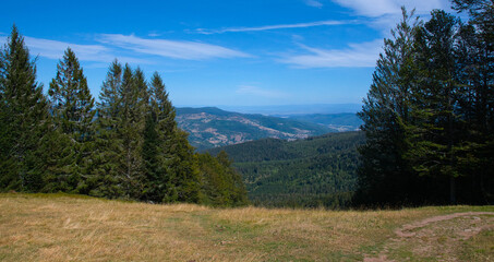 Landschaft auf dem Petit Hohneck iin den Vogesen