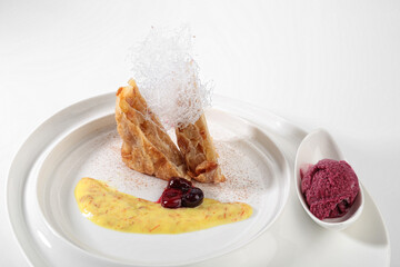 apple napoleon mille feuille fancy dessert gourmet
