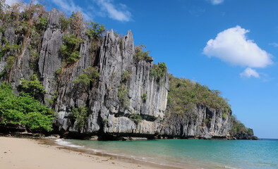 Fototapeta premium Sabang Philippinen Karstfelsen