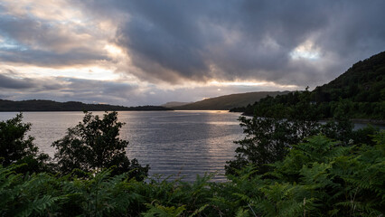 Sunset loch
