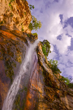 Marmaros Waterfall, Gokceada. Canakkale Turkey.