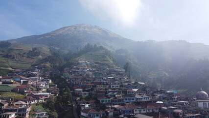 Fototapeta na wymiar beautiful view in Butuh hamlet. Kaliangkring Magelang