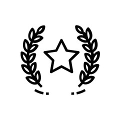 
Vector of barley badge in editable style, laurel badge 
