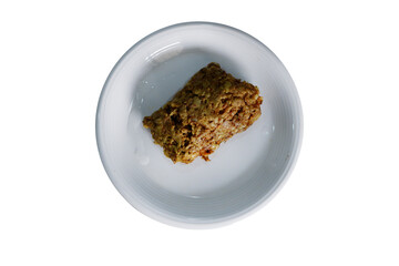 Steamed pork with curry paste.