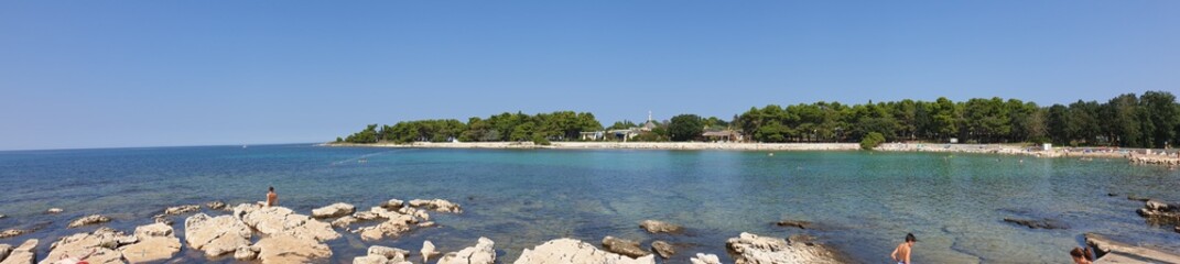 Fototapeta na wymiar Laguna Stella Maris Beach Monterol in Kroatien