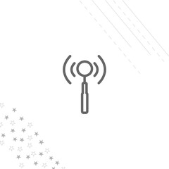 antenna isolated line icon for web and mobile