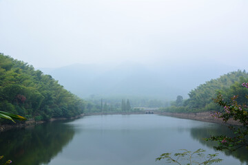 Obraz premium Summer scenery in Yixing Zhuhai Scenic Spot, Jiangsu Province, China