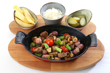 beef and vegetable saute
