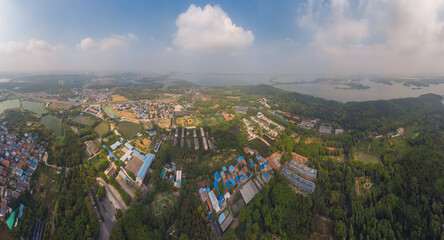 Summer scenery of Wuhan Botanical Garden, Hubei, China