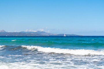 Waves in Corsica - Mediterranean sea