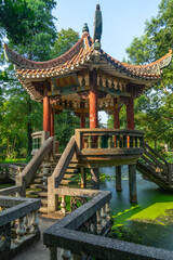 Summer scenery of Wuhan Botanical Garden, Hubei, China