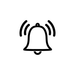 bell icon, Alarm bell sign and symbol vector design