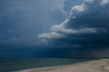 Storm on the seashore
