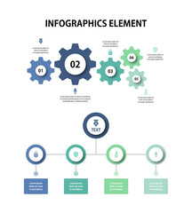 Fototapeta na wymiar Presentation business infographics template. Vector illustration. 