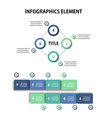 Fototapeta premium Presentation business infographics template. Vector illustration. 