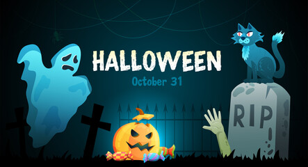 Halloween Horizontal Poster