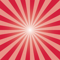 Red sunburst backdrop. Sun rays pattern. Sun rays pattern. Raspberry red sunbeam background design for various purposes.