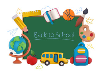 Plasticine School Concept