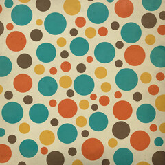 A 3600 x 3600 digital paper designed in retro polkadots