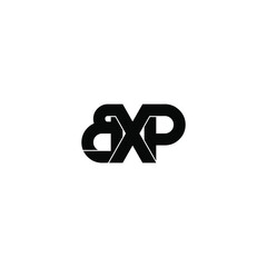 bxp letter original monogram logo design