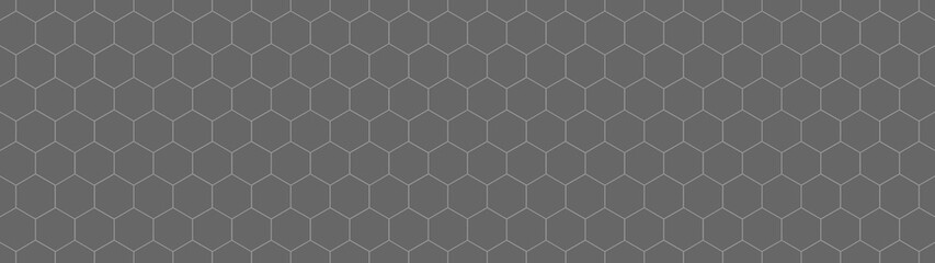 Abstract seamless anthracite grey gray mosaic tile made of hexagonal geometric hexagon print...