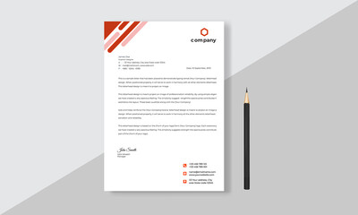 Business style letterhead design templates for your design projects. Vector illustration. stationary design template.