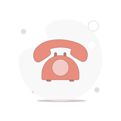 phone isolated vector flat illustration on white