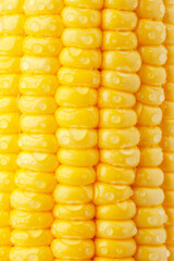 Yellow fresh corn texture