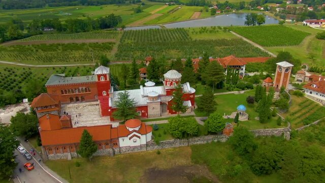 Monastery complex on a hill