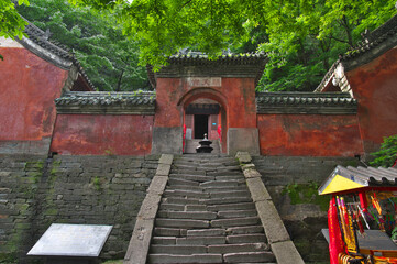 The charming summer scenery of Wudang Mountain, Hubei, China